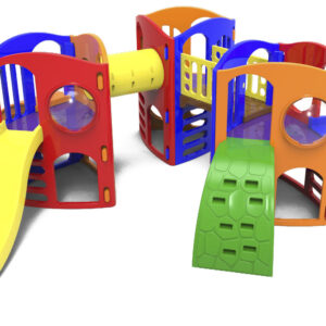 Playground Big Star III Com Ponte E Escorregador Tubular