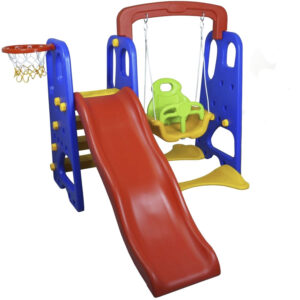 Playground Happy Aby 3X1 Escorregador – Balanço E Basquete